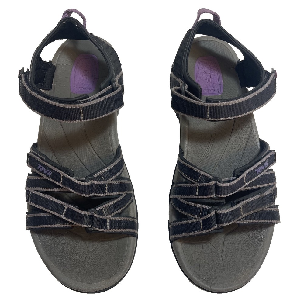 Teva Tirra Hiking‎ Sandals Black Grey Womens 7.5 UK 5.5 EU 38.5